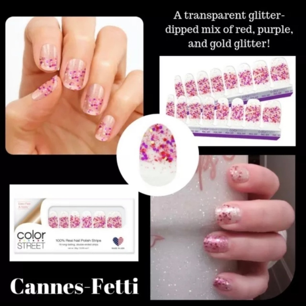 🌴NIP🌴 ColorStreet Cannes-Fetti Nail‎ Polish Strips​​
